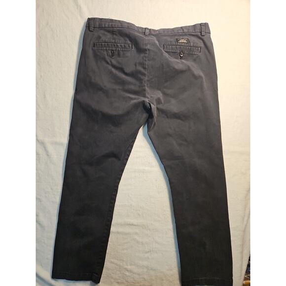 Banana Republic Fulton Skinny Chino Pant Mens 36x30 Navy Stretch - Picture 11 of 13